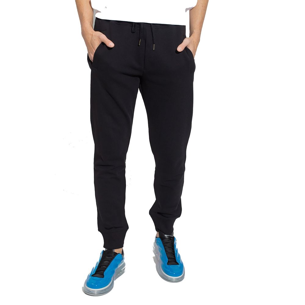 Versace Jeans zwarte katoenen joggingbroek (sportbroek)