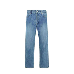 Jil Sander Blauwe Katoenen Jeans met Rechte Pijpen