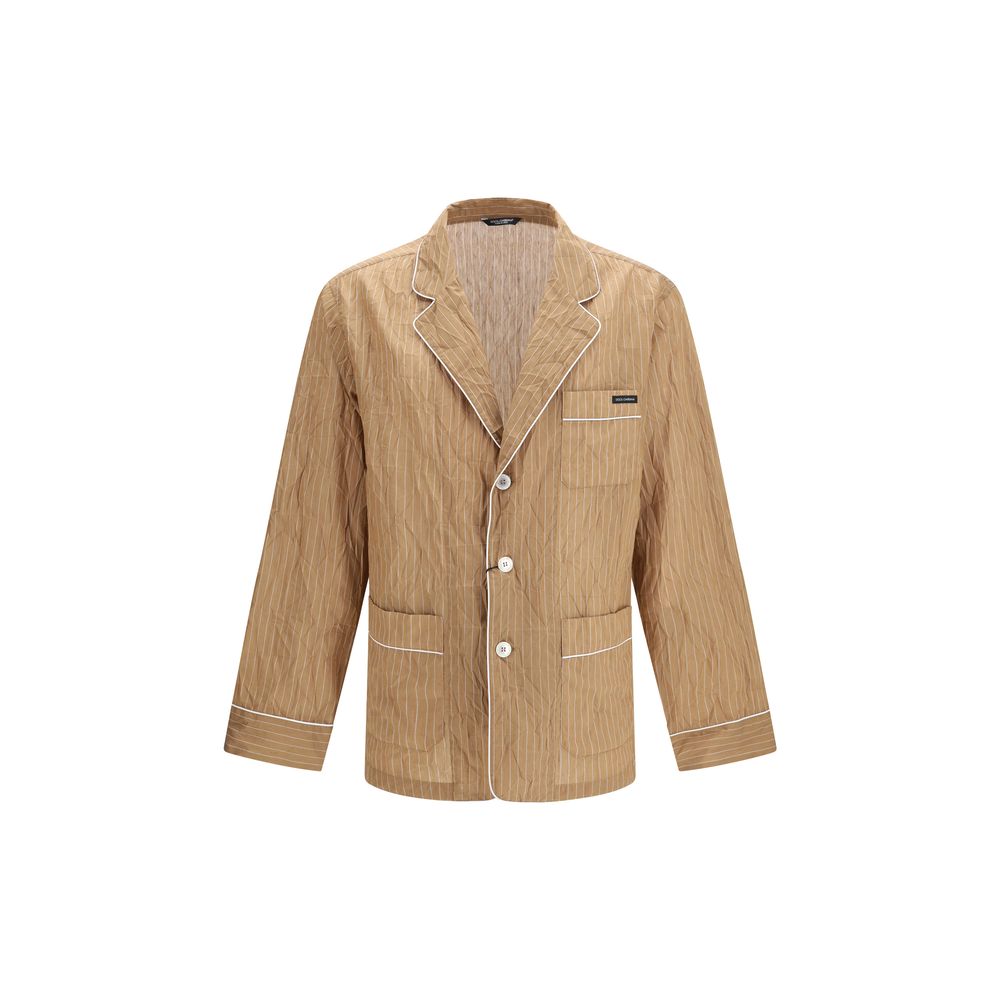 Dolce & Gabbana Beige Linnen Badjas
