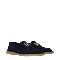 Dolce & Gabbana Blauwe Leren Instaploafers