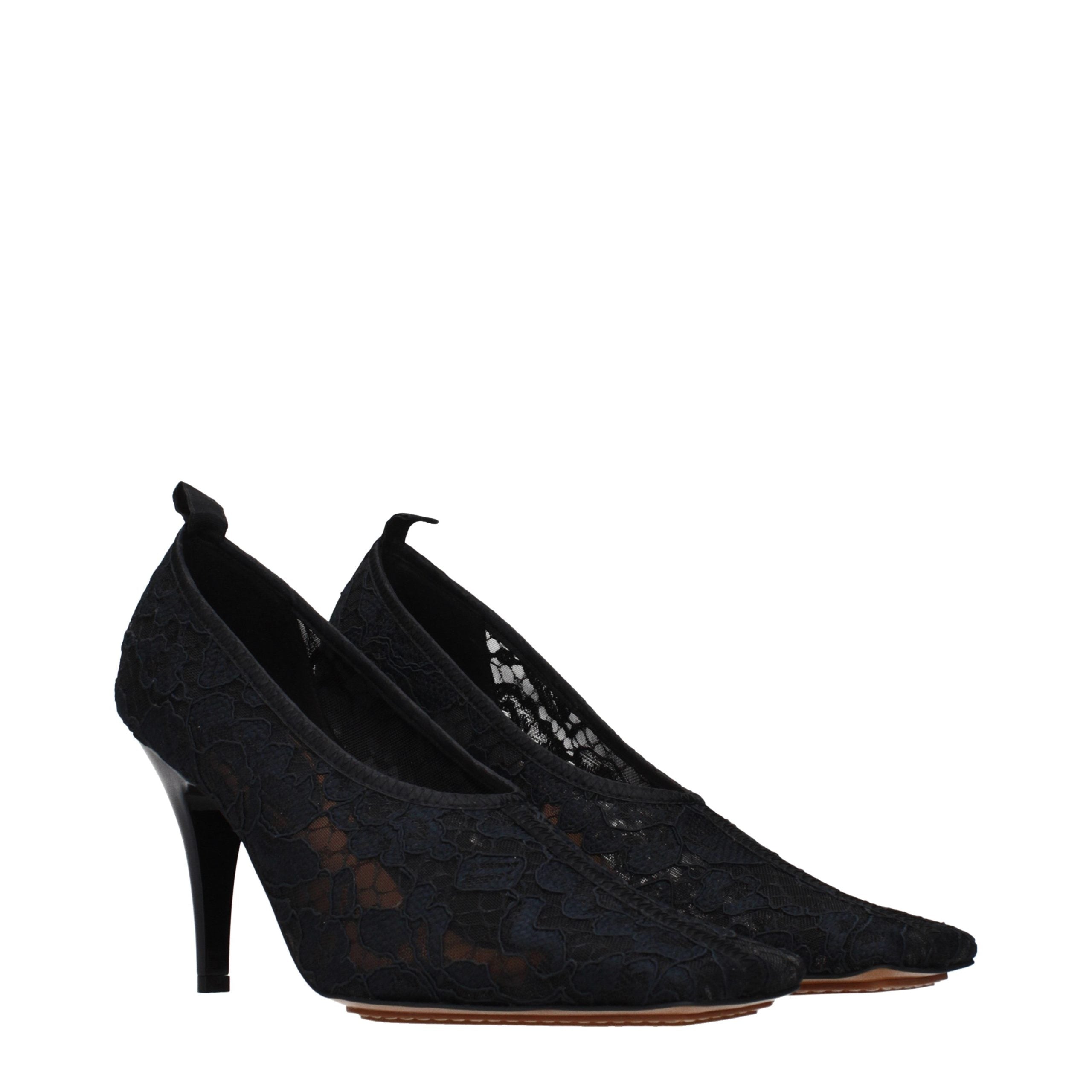 Stella McCartney Zwarte Stoffen Pumps met Hoge Hak