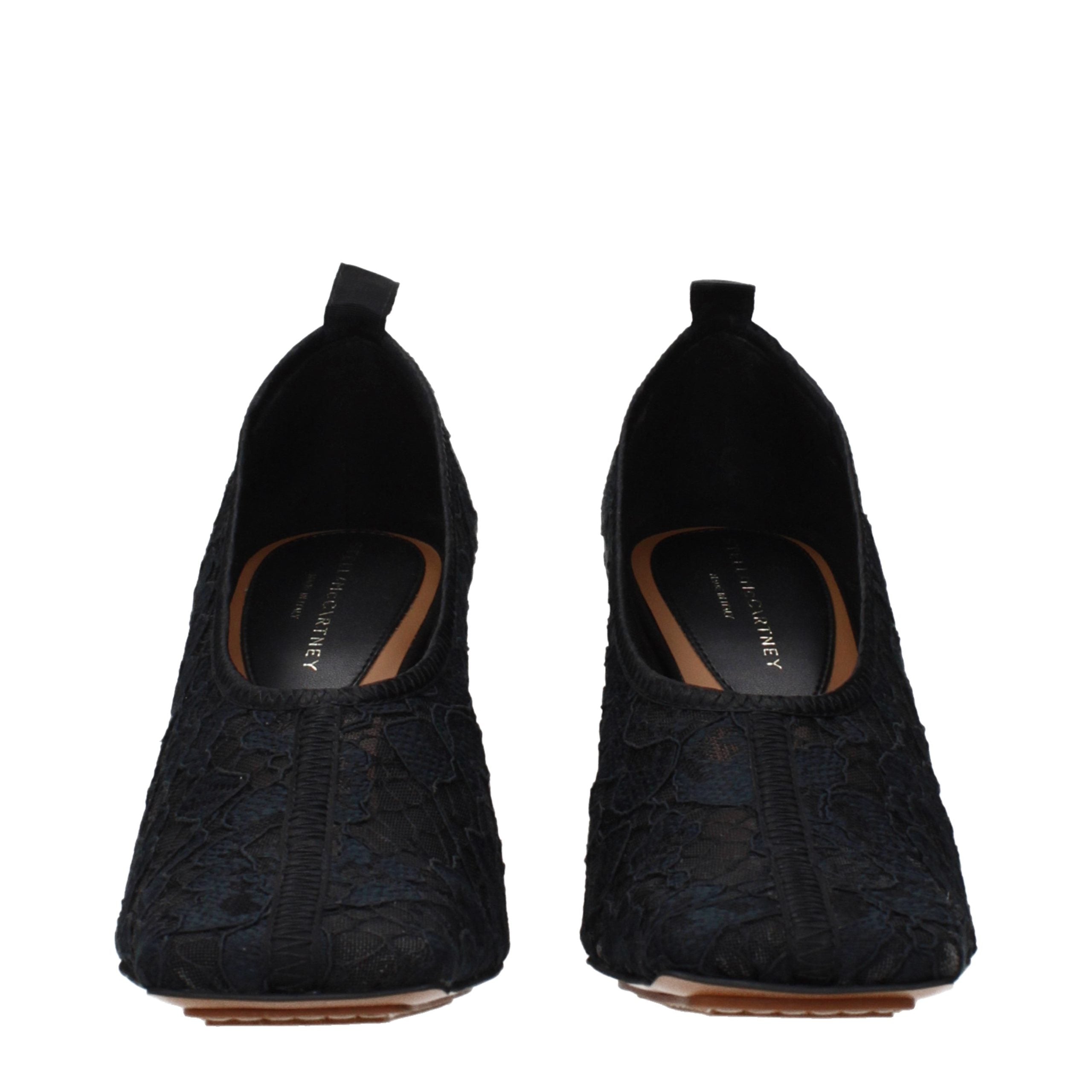 Stella McCartney Zwarte Stoffen Pumps met Hoge Hak