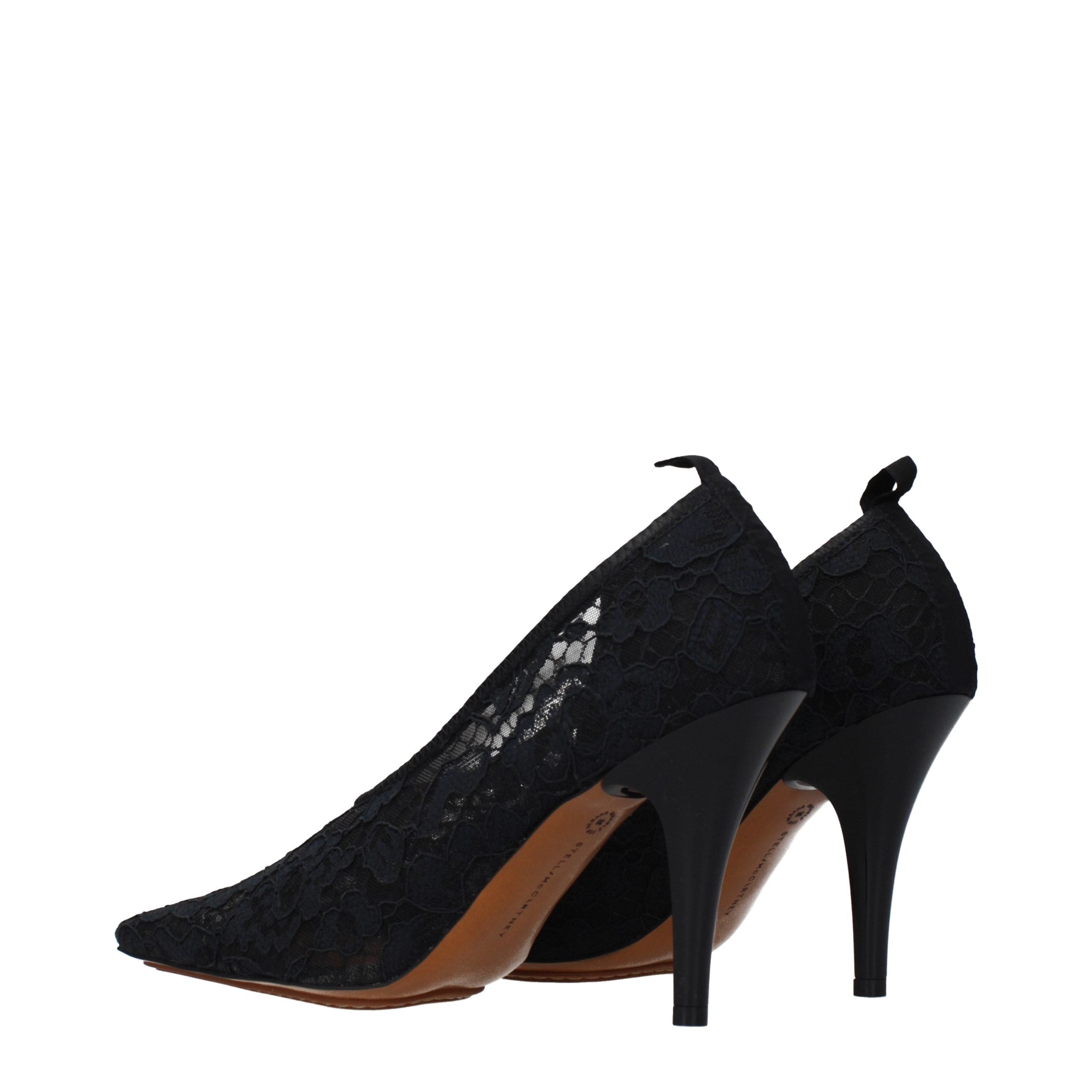 Stella McCartney Zwarte Stoffen Pumps met Hoge Hak