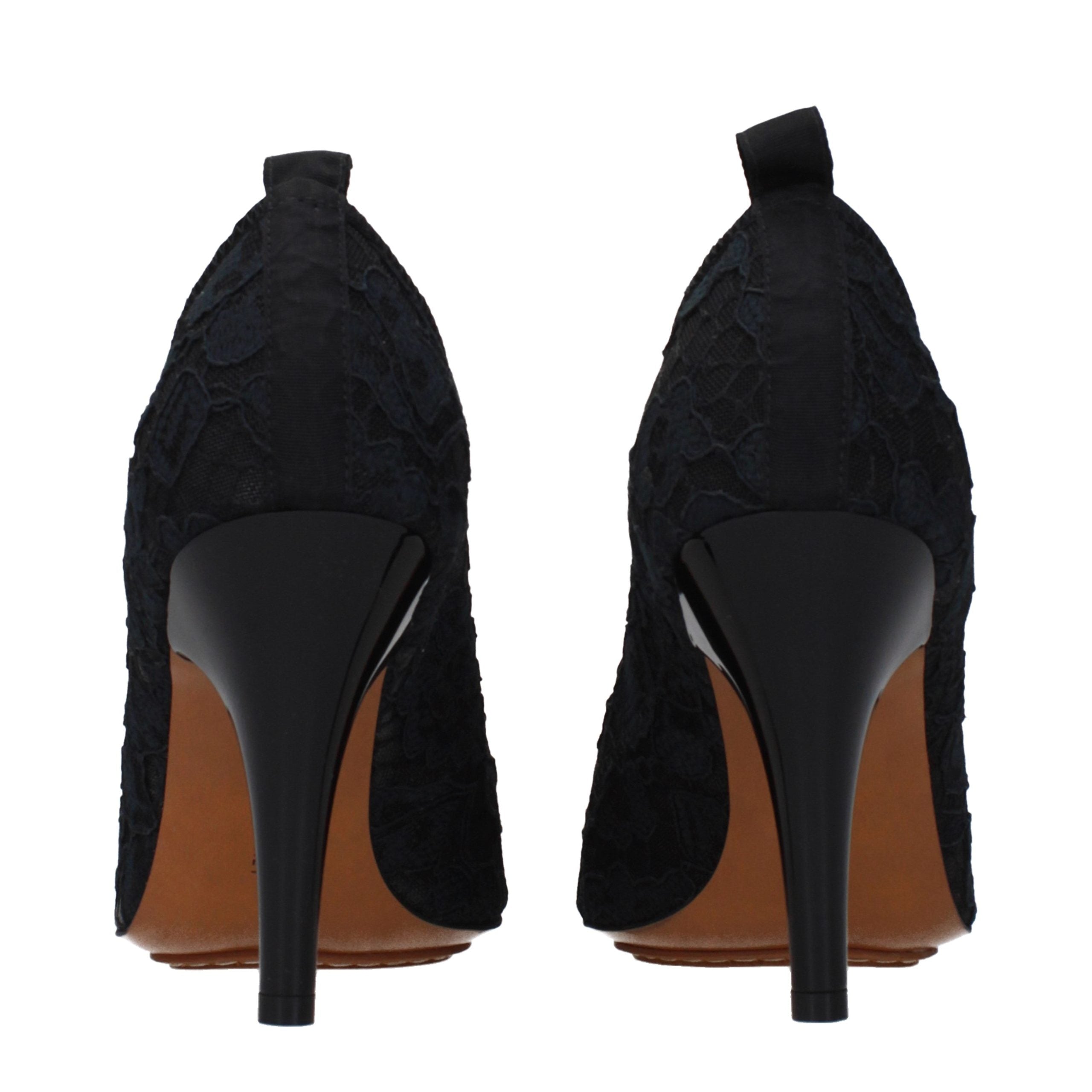 Stella McCartney Zwarte Stoffen Pumps met Hoge Hak