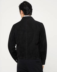 Brunello Cucinelli Black Leather Leather Jacket