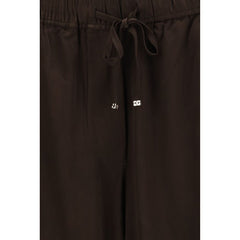 Ganni Brown Acetate Casual Pants