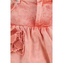 Ganni Multicolor Cotton Mini Skirt