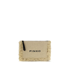PINKO Beige Polypropyleen Clutch Tas