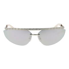 GCDS Zilverkleurige Metalen Zonnebril