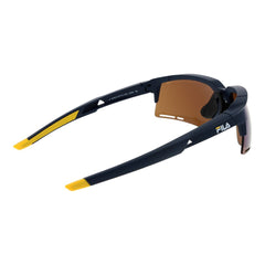 Fila Blauwe Plastic Zonnebril