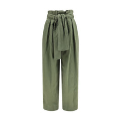 Balmain Bicolor Cotton Casual Pants