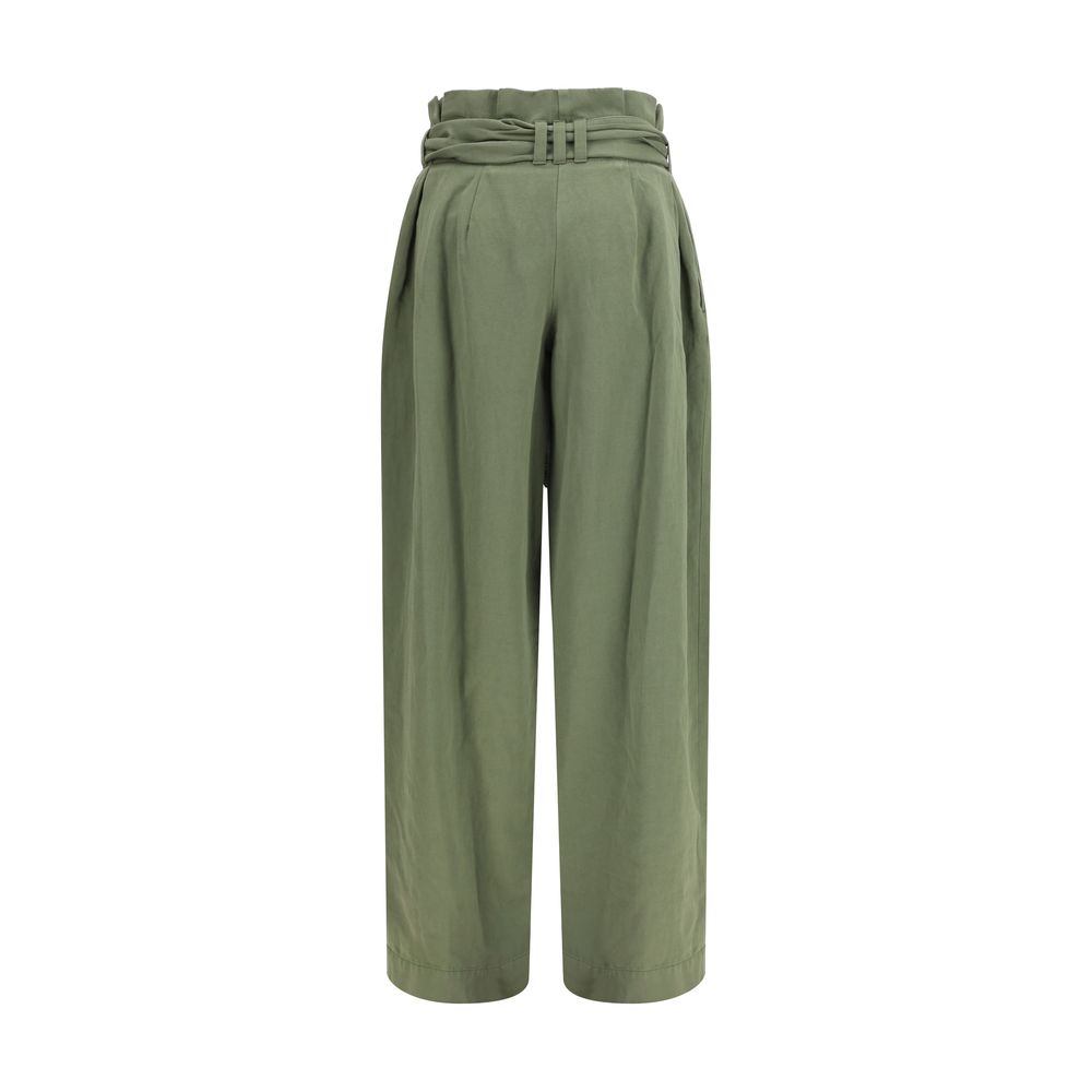 Balmain Bicolor Cotton Casual Pants