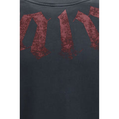 Palm Angels Black Cotton Sweatshirt