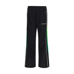 Palm Angels Black Polyester Athletic Pants