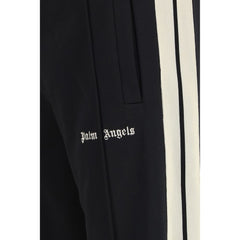 Palm Angels Black Polyester Athletic Pants