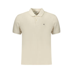 Calvin Klein Beige Cotton Mens Polo Shirt