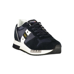 Blauer Blauwe Heren Sneaker van Polyurethaan