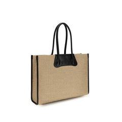 Vivienne Westwood Beige Raffia Schoudertas