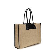 Vivienne Westwood Beige Raffia Schoudertas