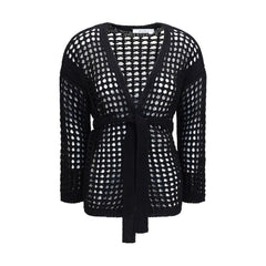 Max Mara Puur Zwart Katoenen Vest