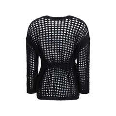 Max Mara Puur Zwart Katoenen Vest