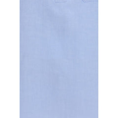 'S Max Mara Blue Linen Dress Shirt
