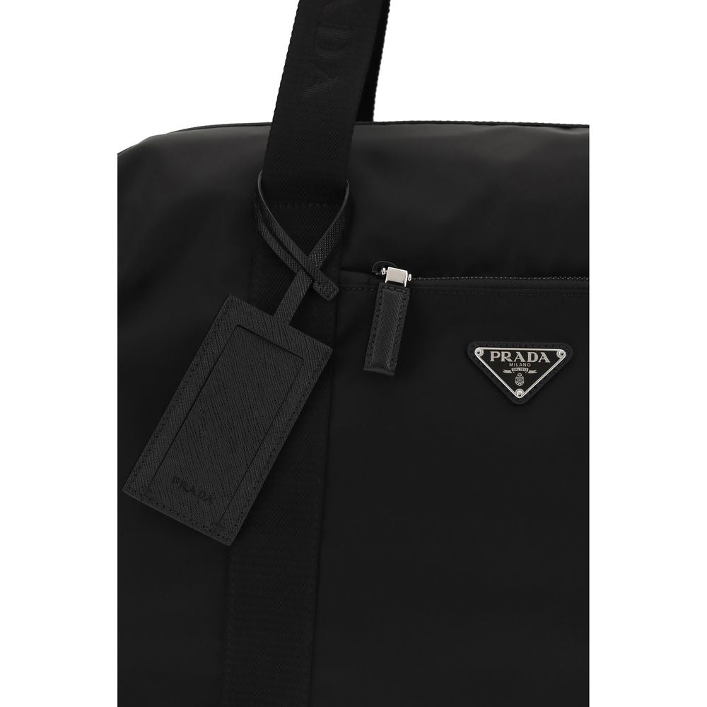 Prada Zwarte Gerecyclede Polyamide Bagage en Reizen