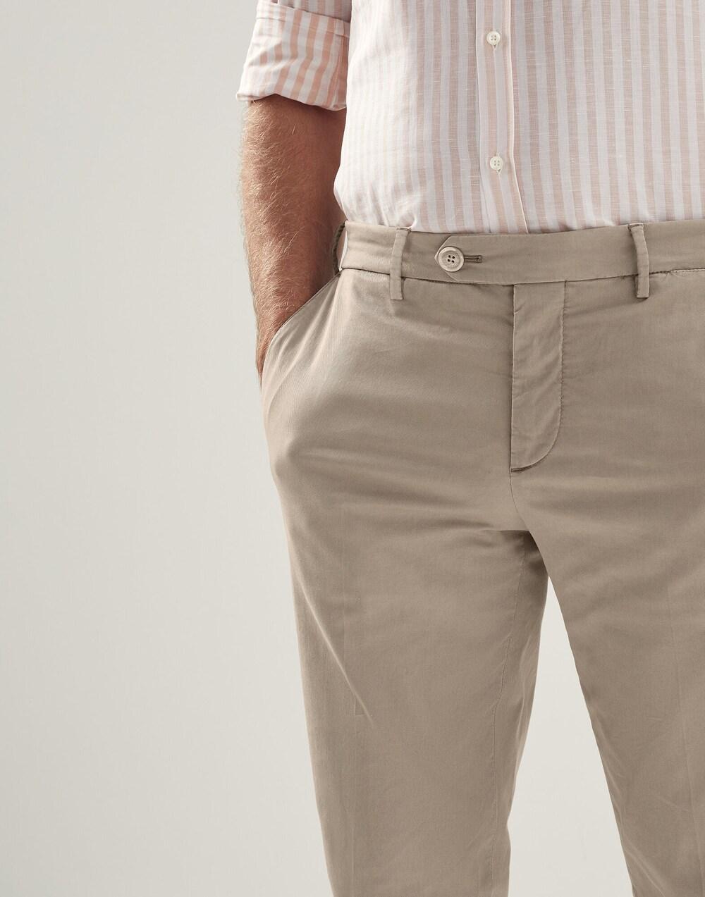 Brunello Cucinelli Orange Cotton Casual Pants