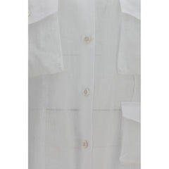 Ermanno Scervino White Ramie Shirt