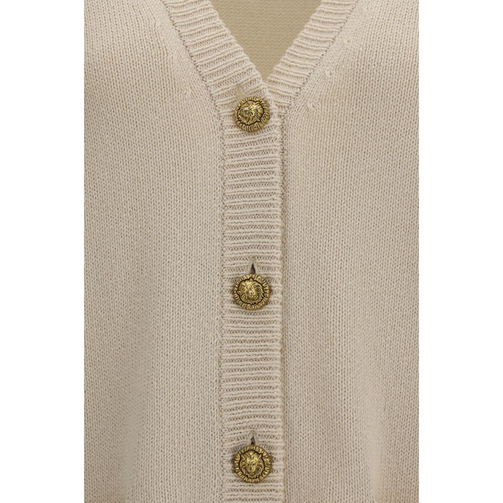 Balmain Beige Cotton Cardigan