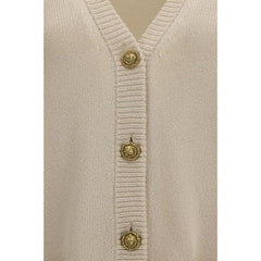Balmain Beige Cotton Cardigan