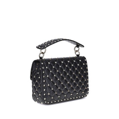 Valentino Garavani Black Lamb Ovis Aries Aries Shoulder Bag
