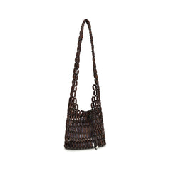 Staud Bruine Houten Schoudertas