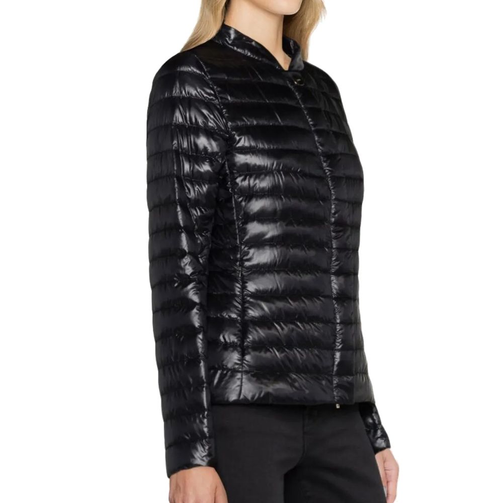 Herno Zwart Polyamide Volledige Lengte Jas