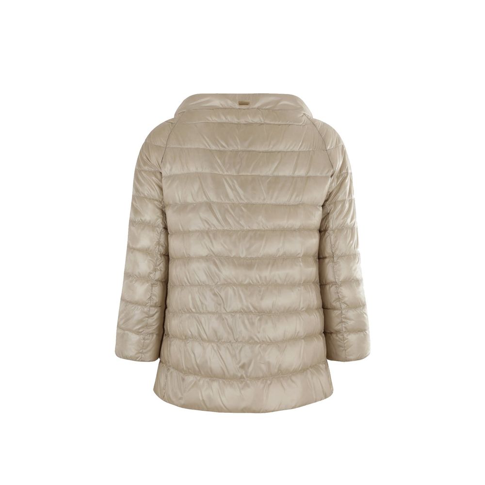 Herno Beige Polyamide Full-Length Jacket