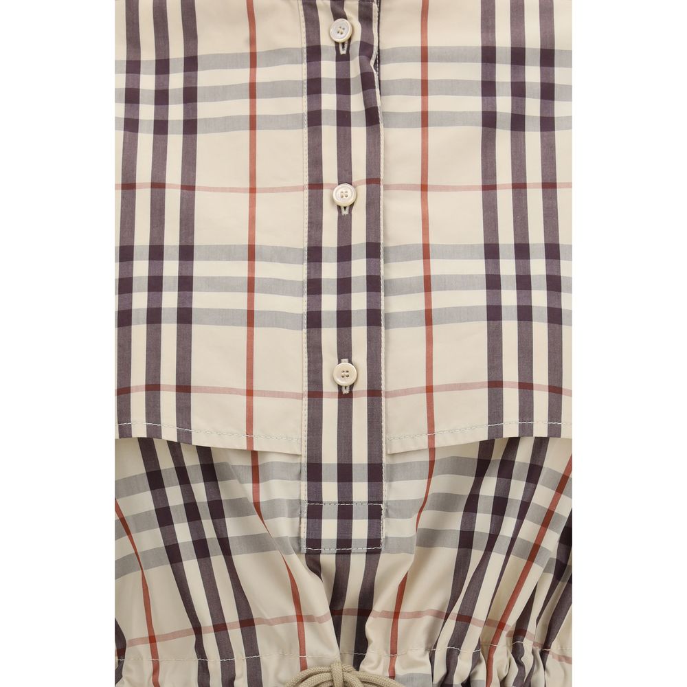 Burberry Beige Katoenen Casual Jurk