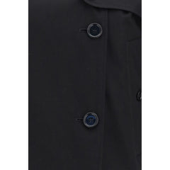 Burberry Black Cotton Trench Coat