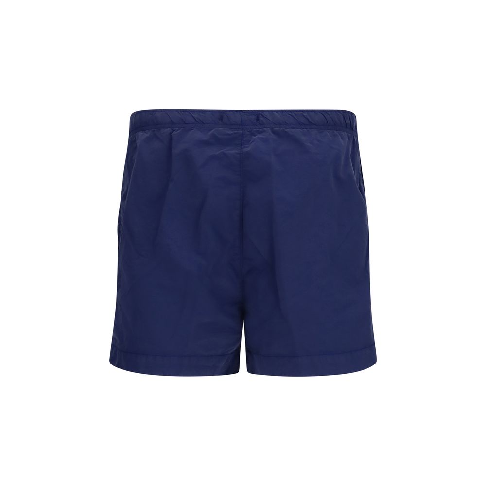 C.P. Company Blauwe Nylon Shorts