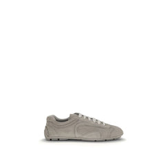 Prada Beige Kalfsleer Bos Taurus Sportieve Sneakers