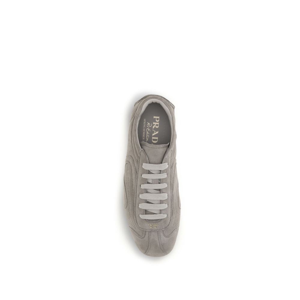 Prada Beige Kalfsleer Bos Taurus Sportieve Sneakers