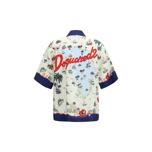 Dsquared² Multicolor Silk Pattern Shirt