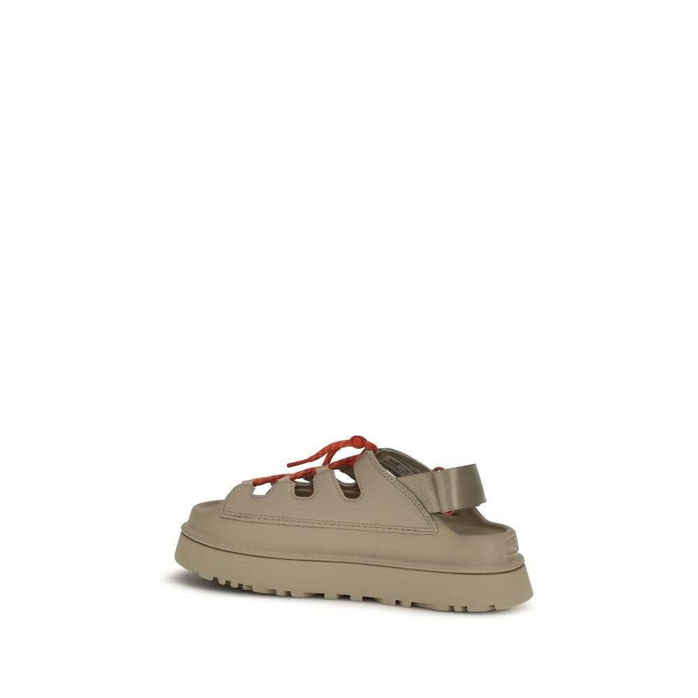 UGG Beige Polyurethaan Plateau Sandalen