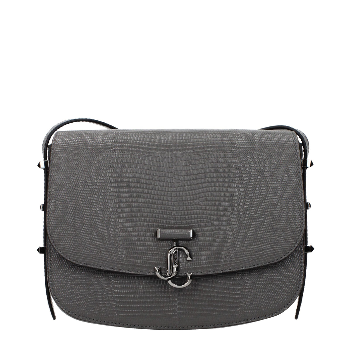 Jimmy Choo Grijze Leren Crossbody Tas