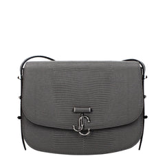 Jimmy Choo Grijze Leren Crossbody Tas