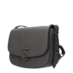 Jimmy Choo Grijze Leren Crossbody Tas