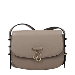 Jimmy Choo Grijze Leren Crossbody Tas
