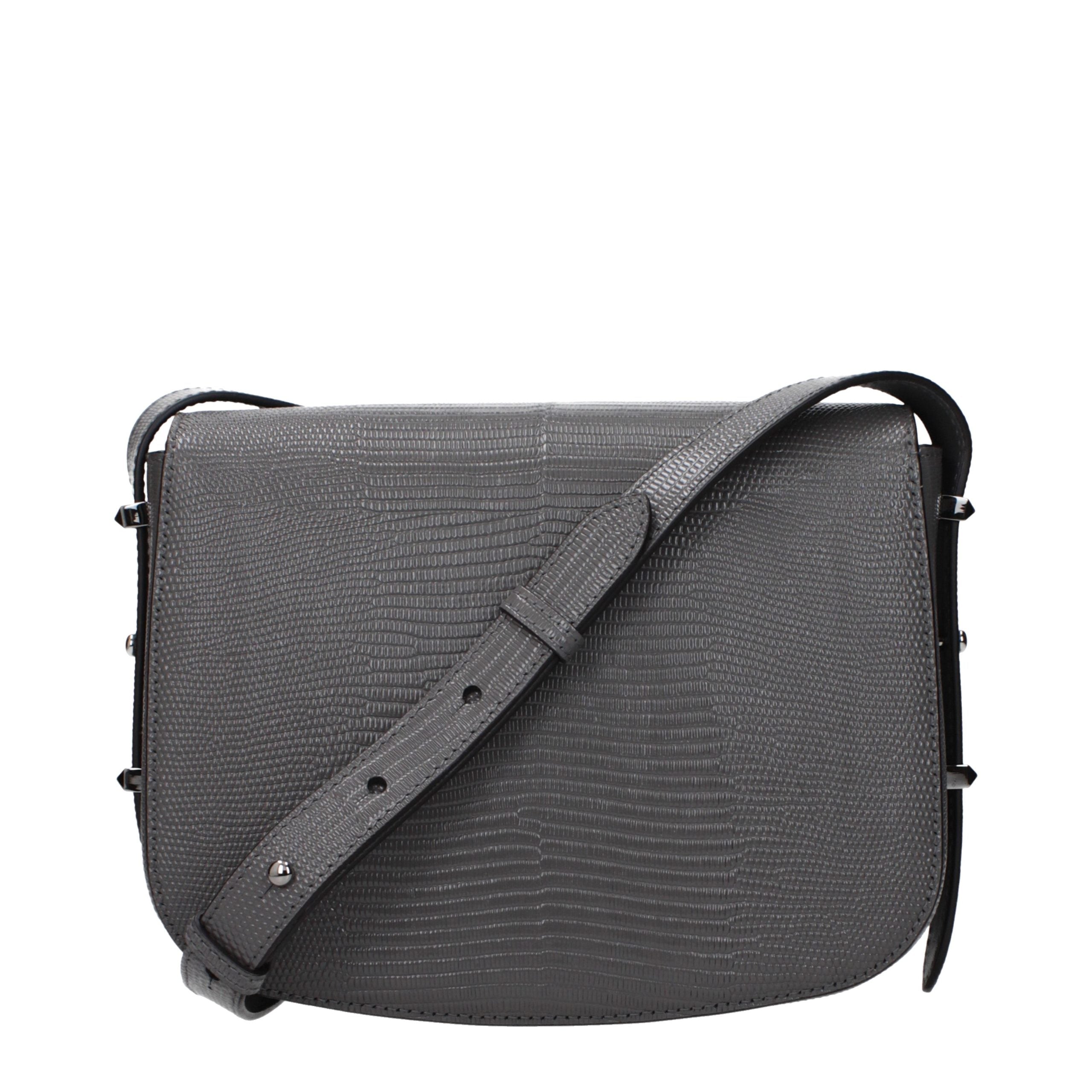 Jimmy Choo Grijze Leren Crossbody Tas