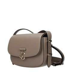 Jimmy Choo Grijze Leren Crossbody Tas