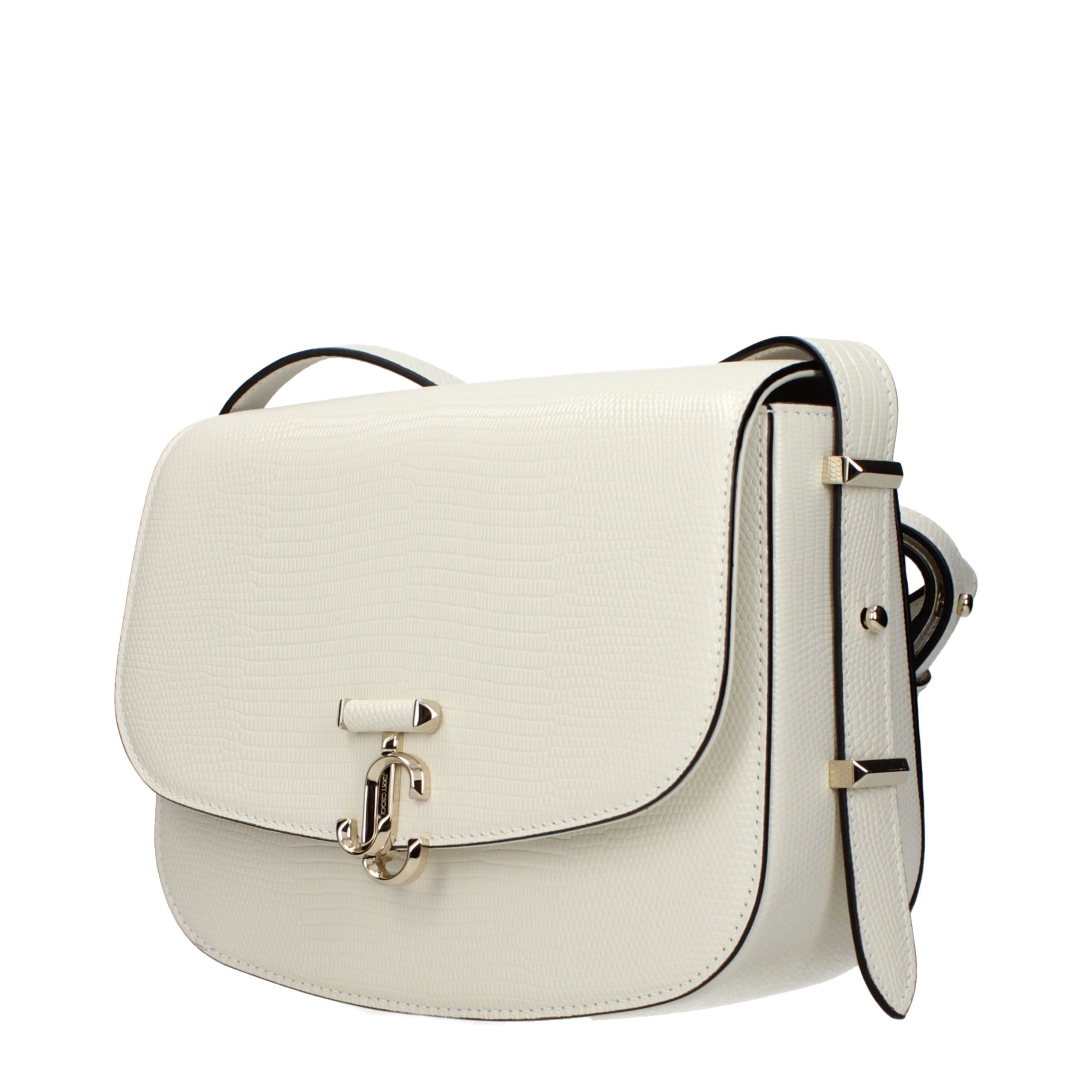 Jimmy Choo Witte Leren Crossbody Tas