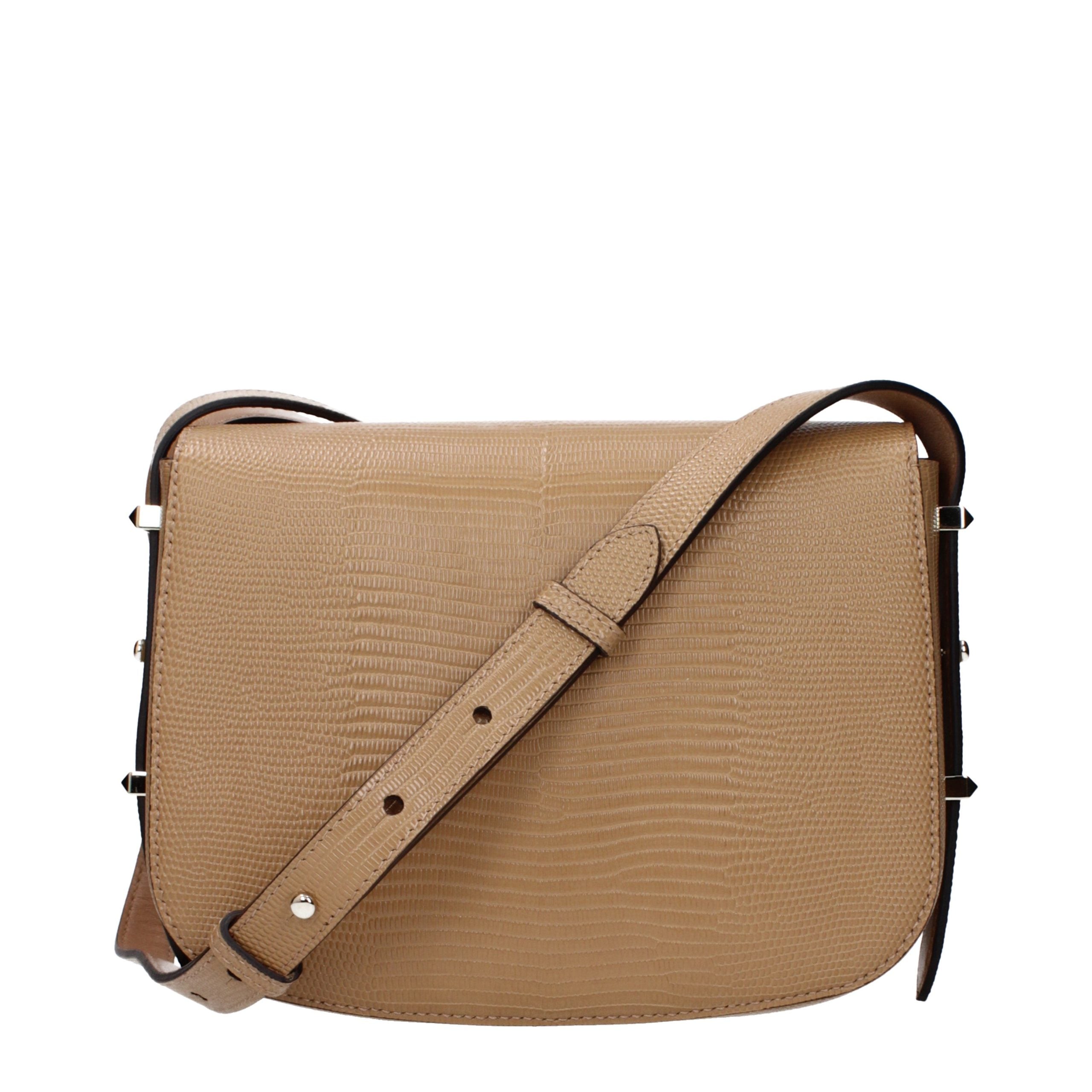 Jimmy Choo Bruine Leren Crossbody Tas